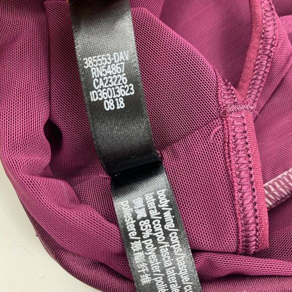 Victorias Secret Sport The Player Racerback Cami Sports Bra Burgundy Womens Sm - Picture 7 of 9